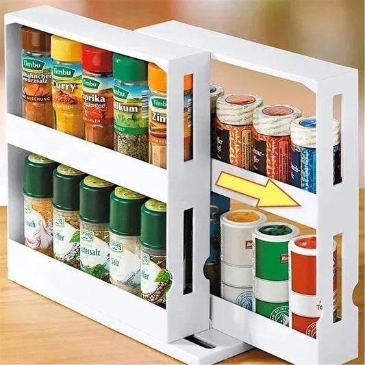 Organizador de Especias Extraíble para Cocina | Maximiza tu Espacio y Encuentra Todo en Segundos