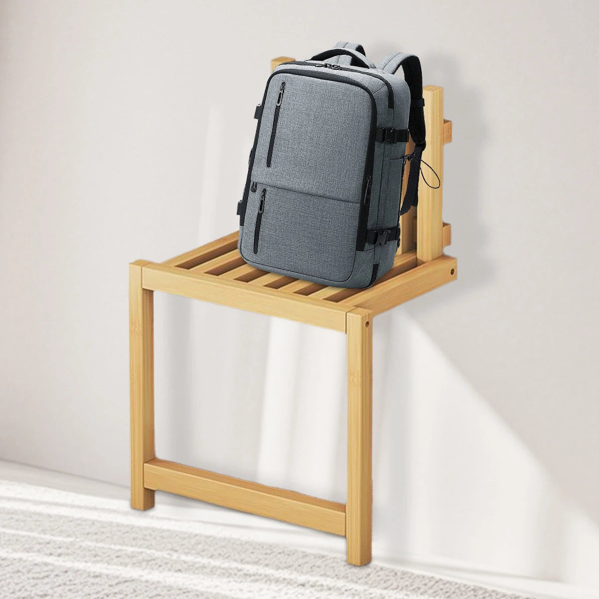 Banco Plegable de Bambú para Ducha | Ahorra Espacio y Gana Comodidad