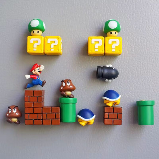 Cute Super Mario 3D Fridge Magnets – Fun Home Decor & Gift Idea